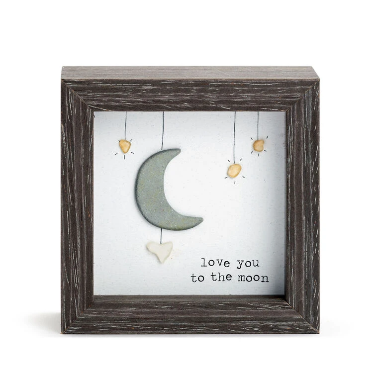 Demdaco Love You To The Moon Shadow Box