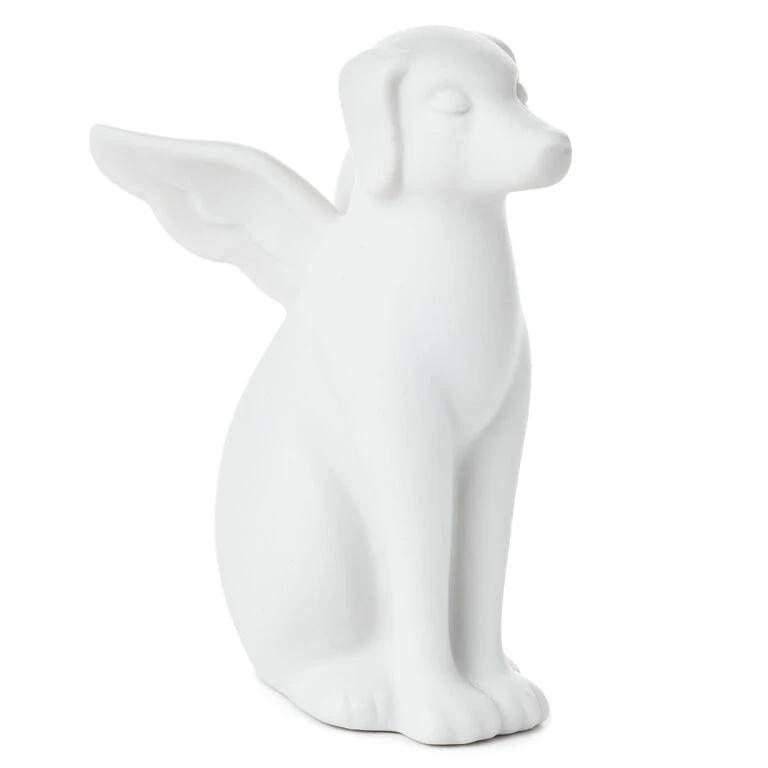Hallmark Dog Angel Figurine Pet Memorial Gift, 4.25"
