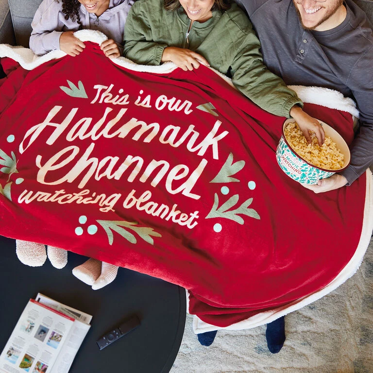 Hallmark Channel Red Oversized Blanket, 60x80 - Image 2