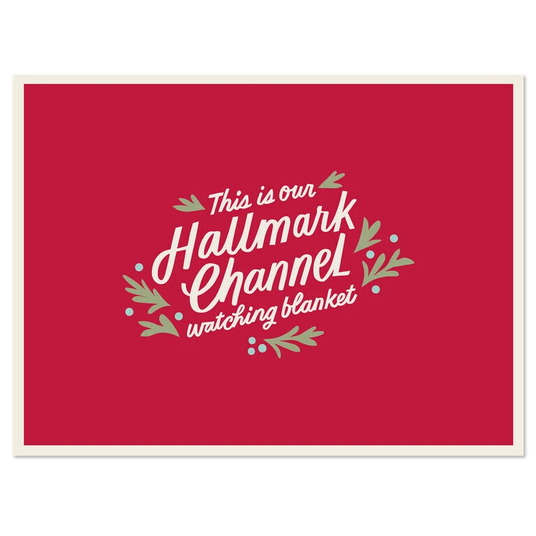 Hallmark Channel Red Oversized Blanket, 60x80 - Image 4