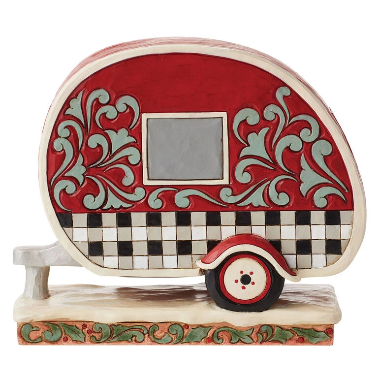 Enesco Jim Shore Highland Glen Santa's Camper Figurine, 6.5" - Image 2