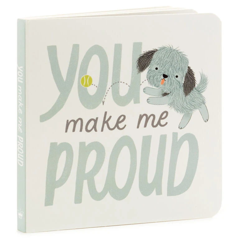 Hallmark MopTops Shaggy Dog Stuffed Animal With You Make Me Proud Board Book - Image 4