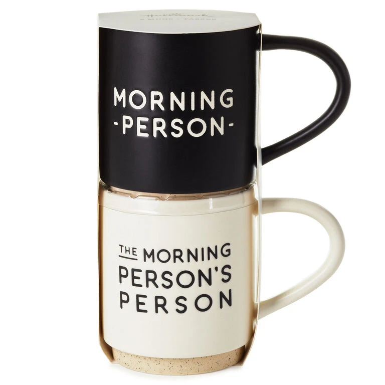 Hallmark Morning Person Stacking Mugs, Set Of 2 - Image 3
